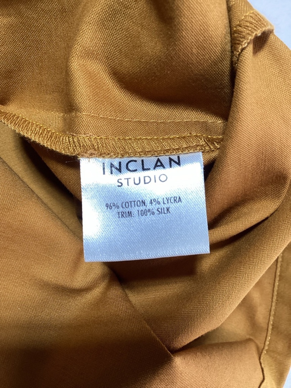 Inclan Studio Houston Minimalist Camel London Cotton Top - Picture 6 of 11